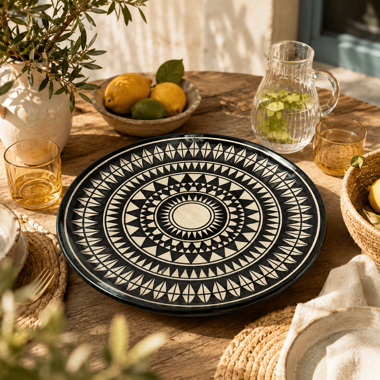Assiette Marocaine Céramique de Safi